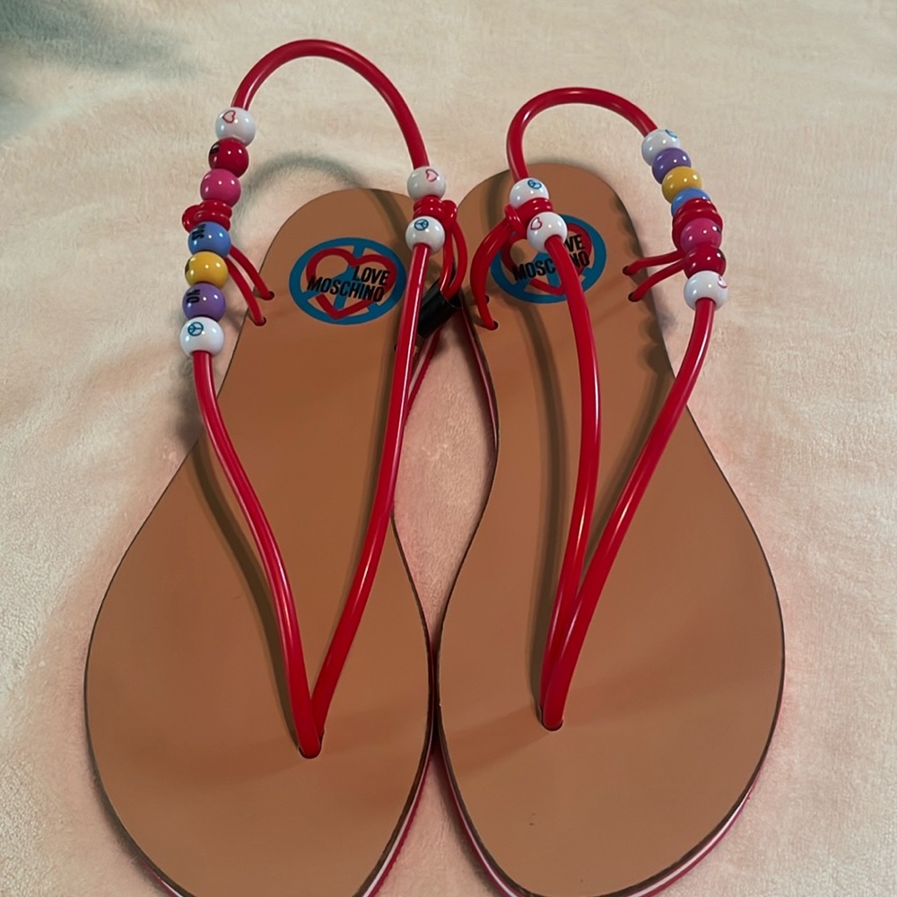 NWOT Moschino Love Moschino Sandals Size 7.5